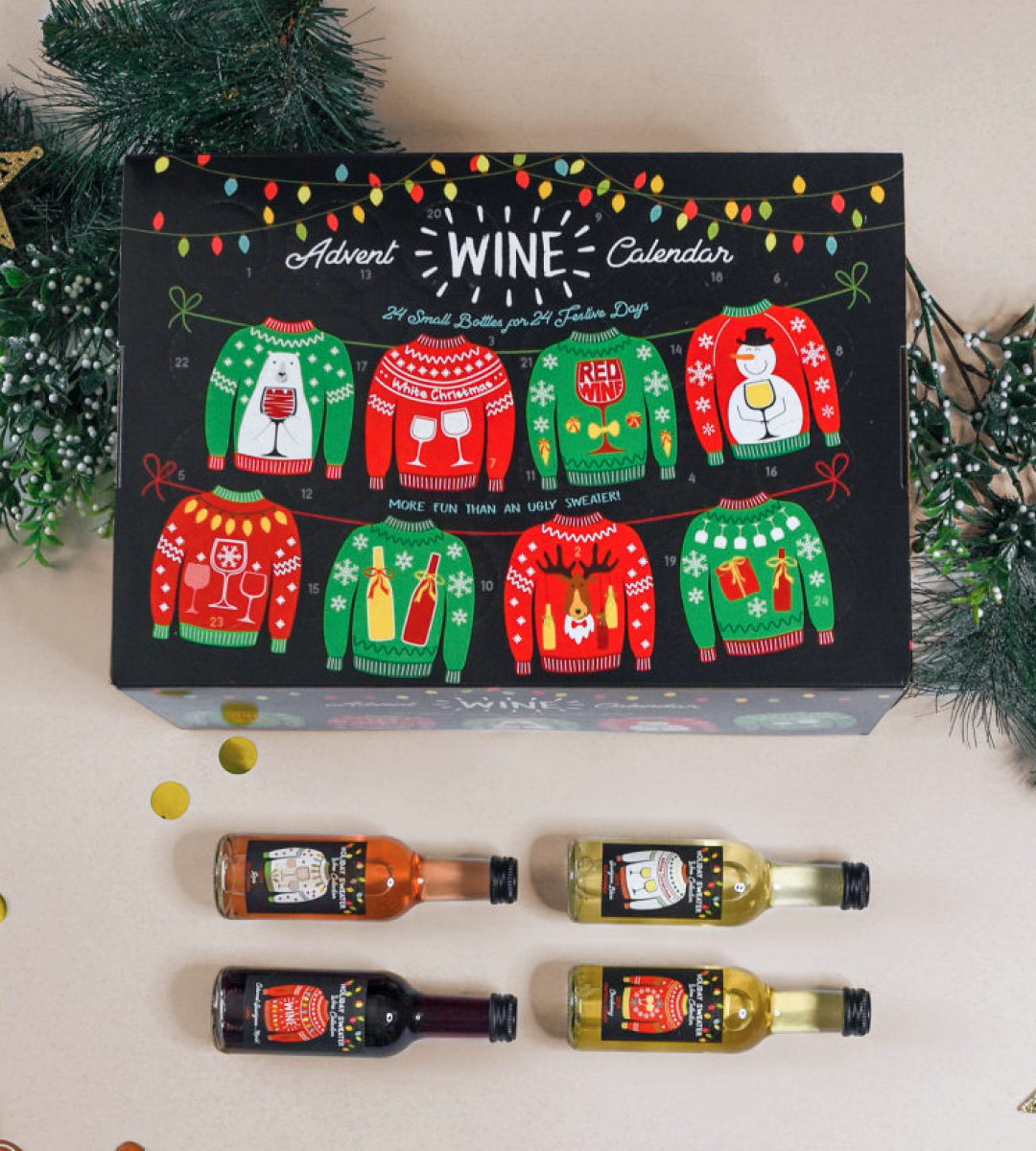 The most popular and a holiday hit! Wine Advent Calendars available in 12 or 24 packs make the perfect gift for hard to shop for people on your list, they are great for experienced wine drinkers and beginners alike with tasting notes included on each wine variety with profiles and food pairing suggestions
