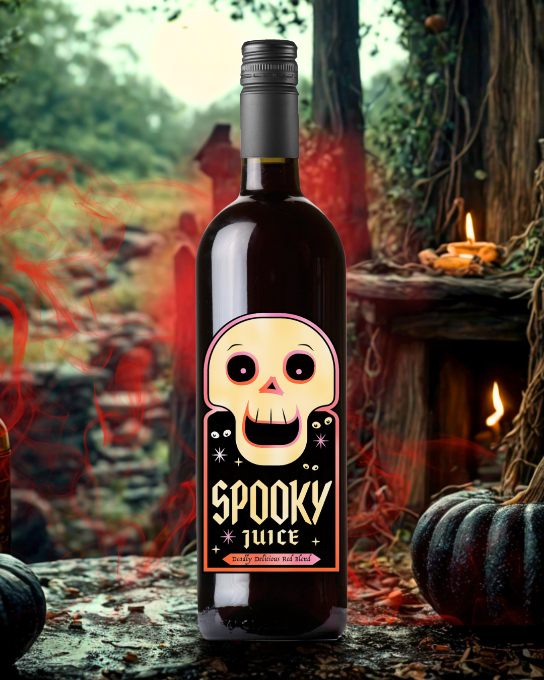 Halloween themed wine Spooky Juice Red Blend is on sale and can be delivered directly to your door