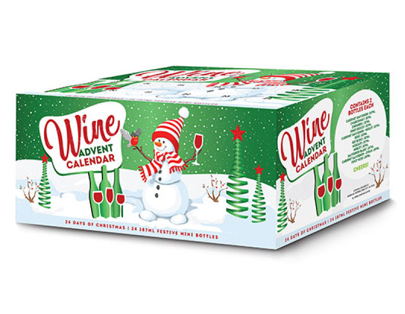 Wine Advent calendar for 24 Days of Christmas Wine is the perfect way to countdown to Christmas with 12 varieties of wine to share or enjoy yourself or give as a gift to your boss, friends, family, or neighbors. Great Holiday gift idea 2025. Rose, Cabernet Sauvignon, Merlot, Pinot Grigio, Moscato, Sauvignon Blanc, Red Blend, Pinot Noir, Chardonnay, Zinfandel, Cab-Merlot, and Cab-Syrah