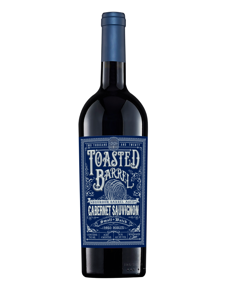 Bourbon barrel aged Cabernet Sauvignon from Paso Robles by Toasted Barrel. Order online for delivery