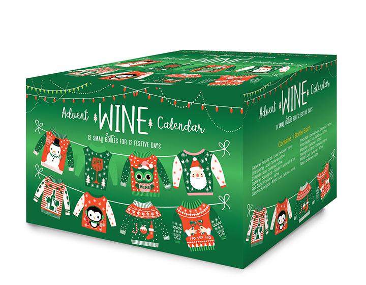 Holiday Sweater Wine Advent Calendar | 12-Pack