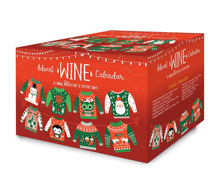 Holiday Sweater Wine Advent Calendar | 12-Pack