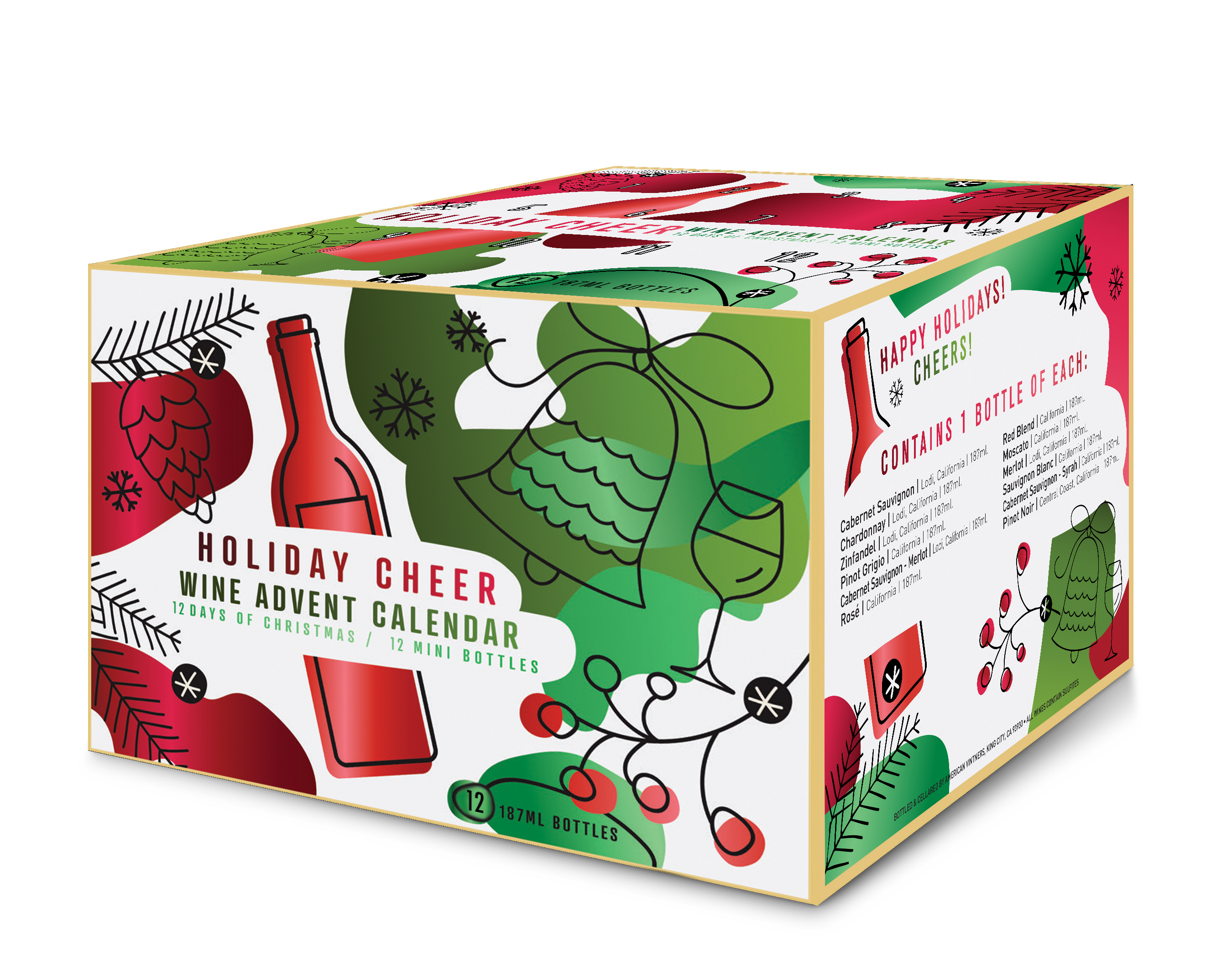 Holiday Cheer Advent Calendar | 12 or 24-Pack