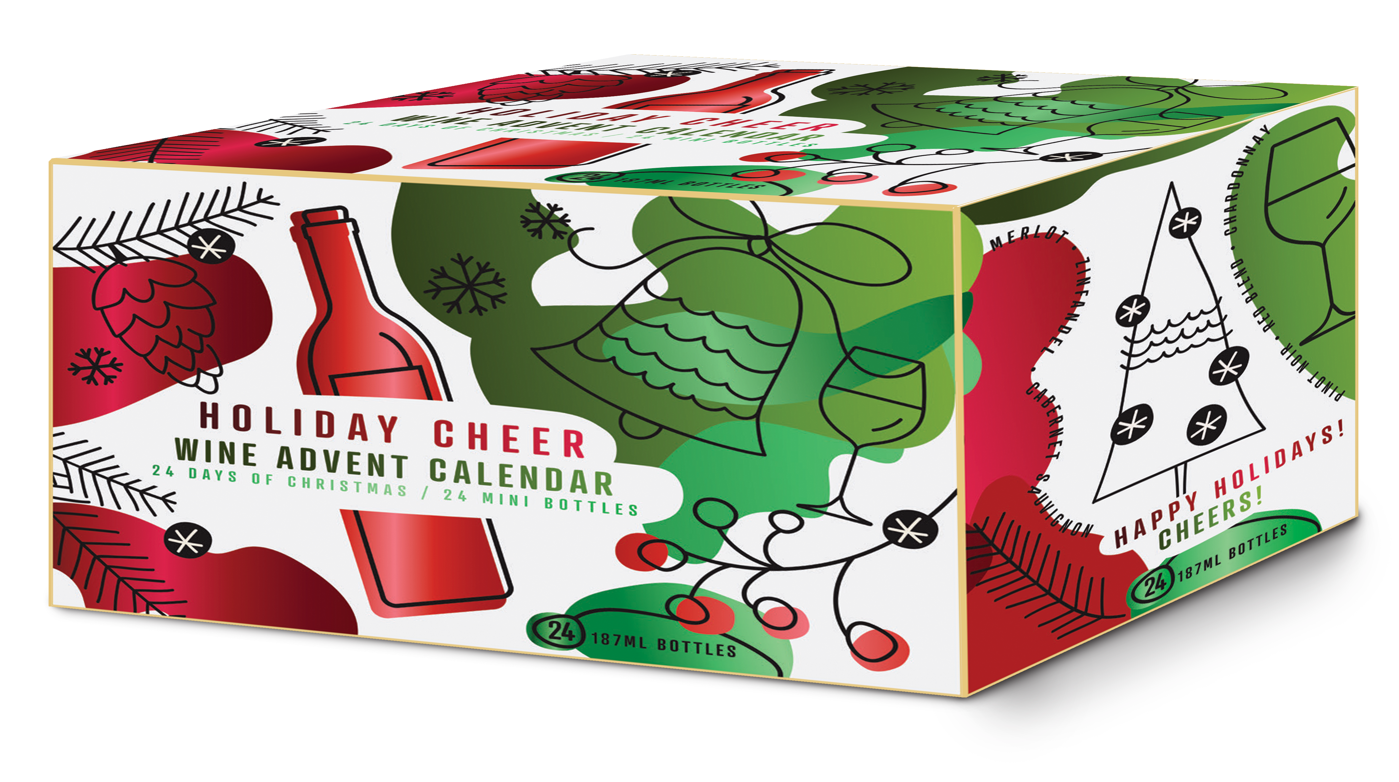 Holiday Cheer Advent Calendar | 12 or 24-Pack