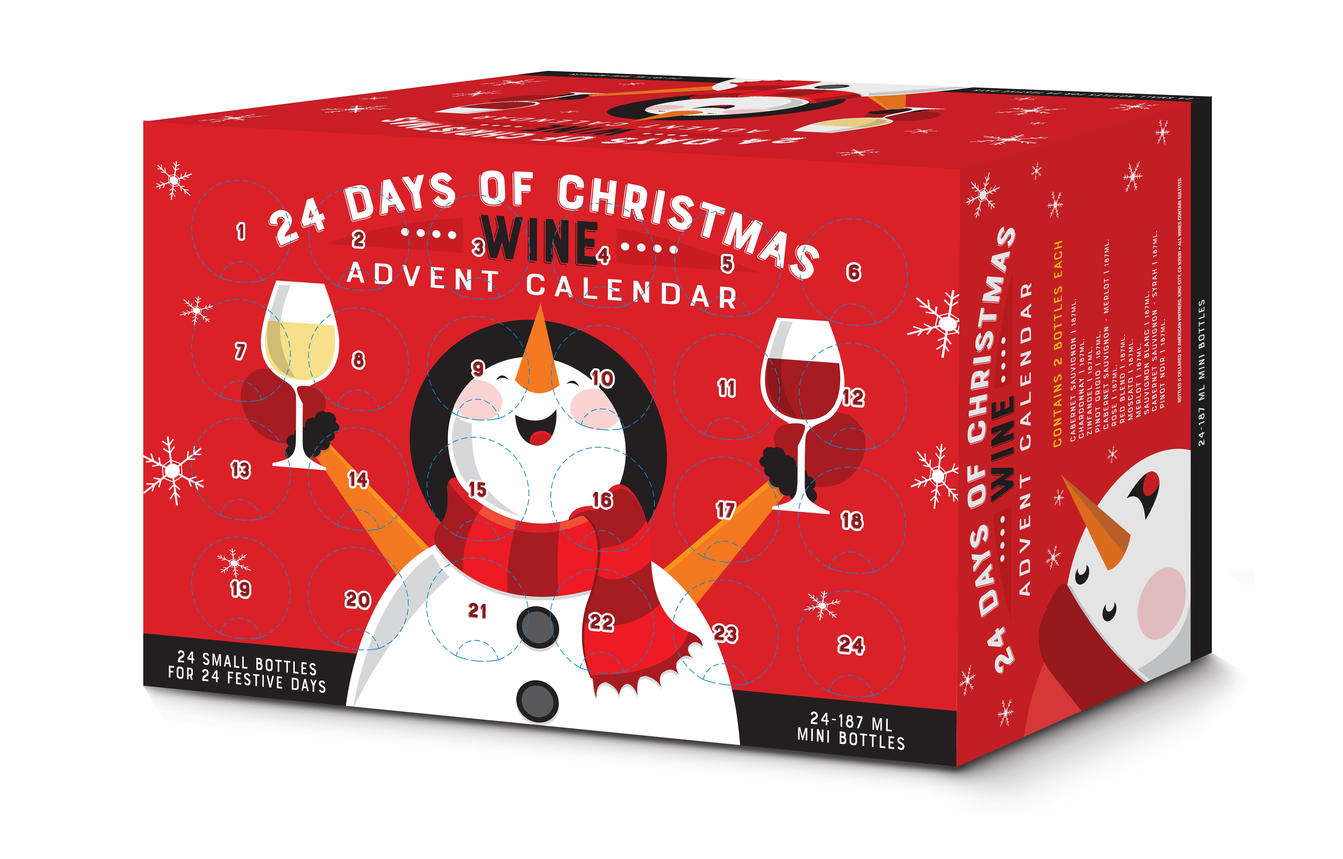 Joyful Snowman Advent Calendar | 24-Pack