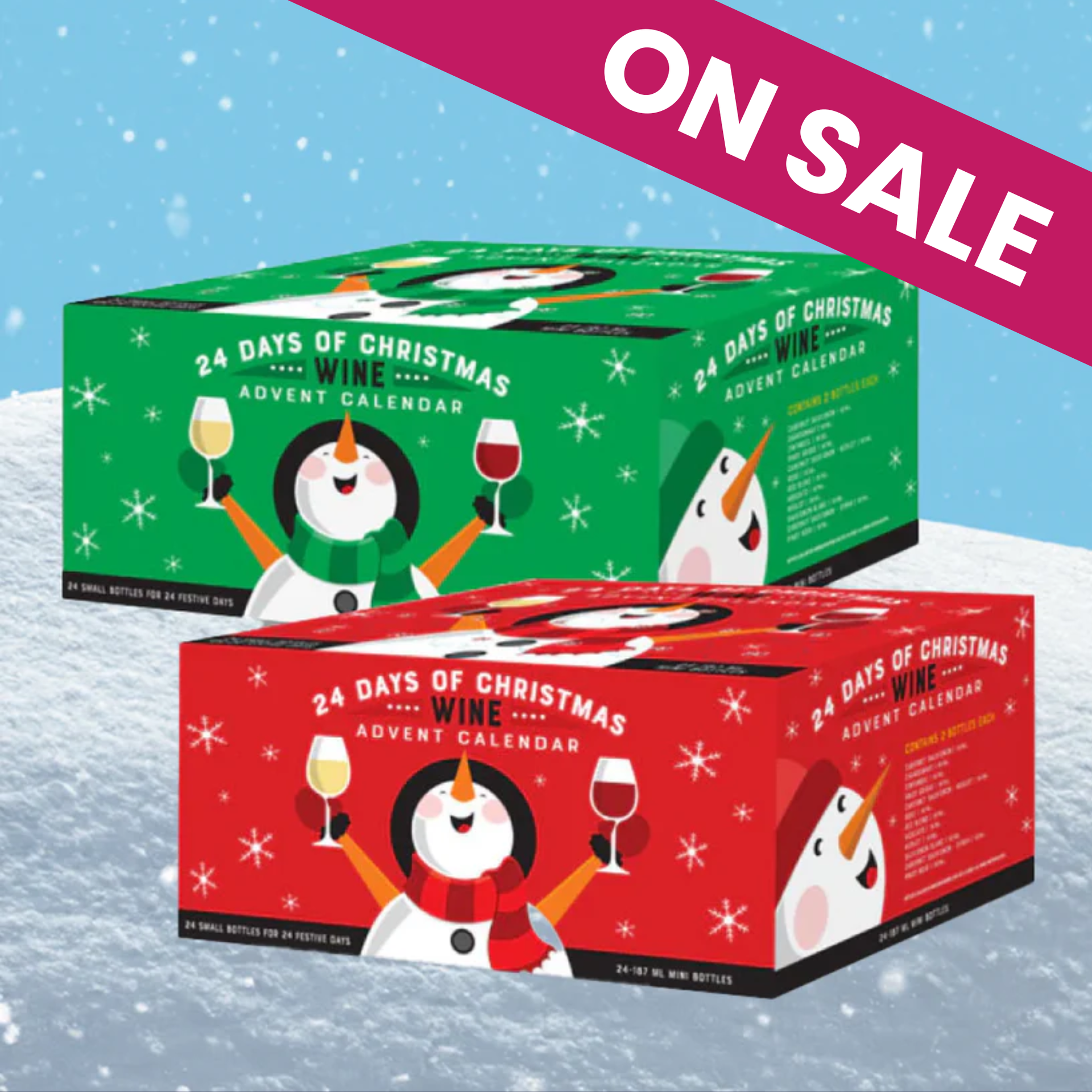 Wine Advent Calendar | Festive Joyful Snowman – Sip and Savor