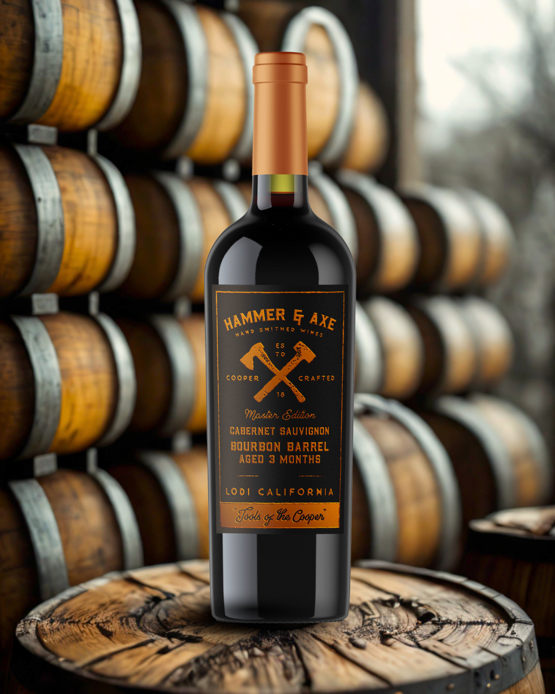 Hammer & Axe, Bourbon Barrel Aged Cabernet Sauvignon
