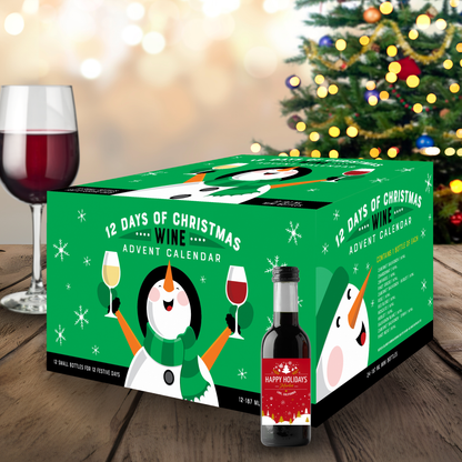 Joyful Snowman Advent Calendar | 12-Pack