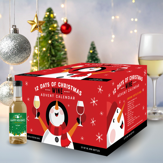 the perfect holiday gift is a Wine Advent Calendar to countdown to Christmas with 12 varieties of wine to share or enjoy yourself