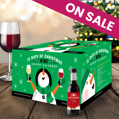 Wine Advent calendar for 12 Days of Christmas Wine is the perfect way to countdown to Christmas with 12 varieties of wine to share or enjoy yourself or give as a gift to your boss, friends, family, or neighbors. Great Holiday gift idea 2025 and most popular of the season