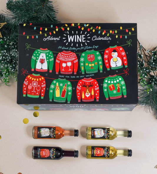 Holiday Sweater Wine Advent Calendar | 24-Pack