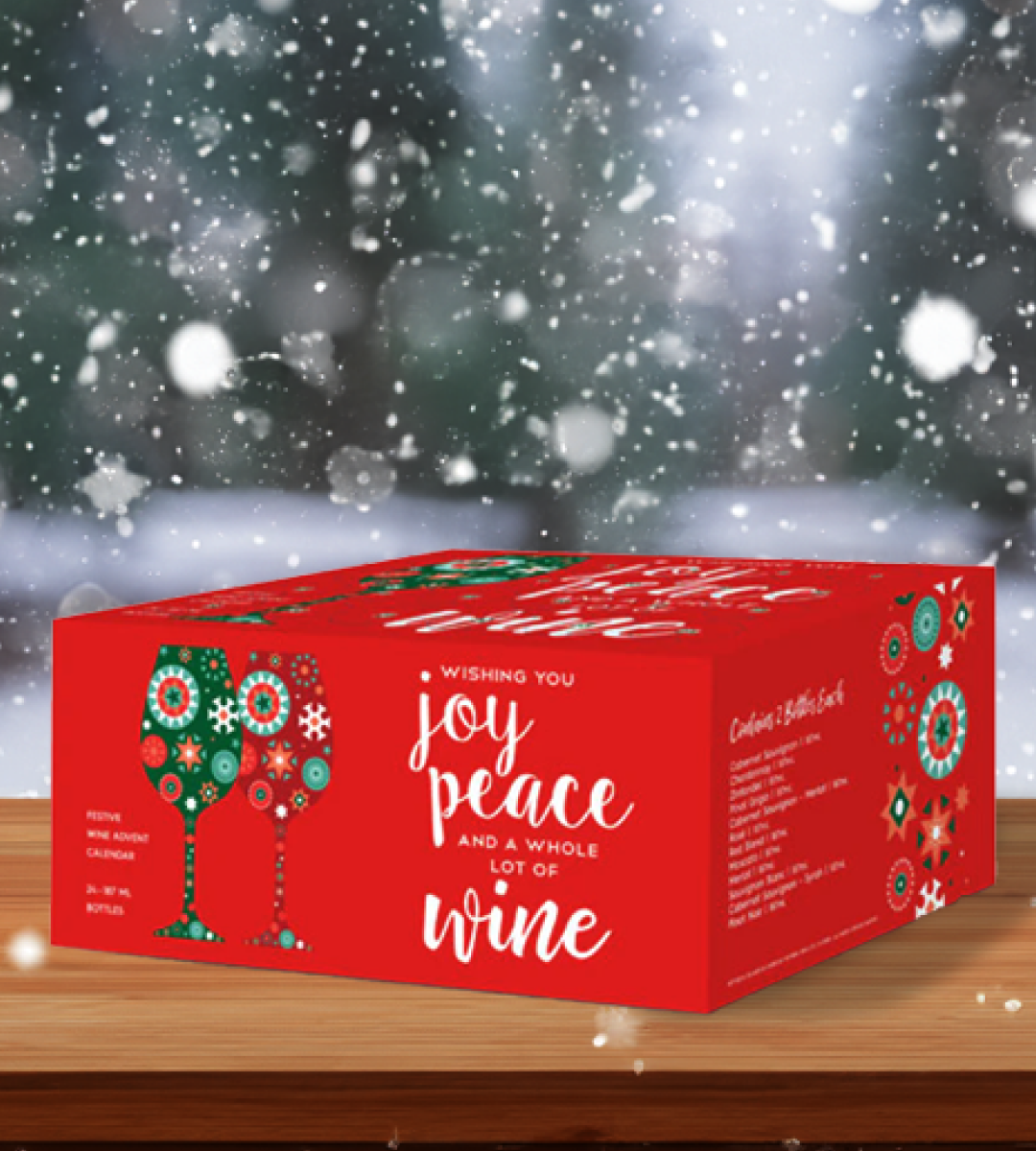 Joy, Peace, and Wine Advent Calendar | 24-Pack