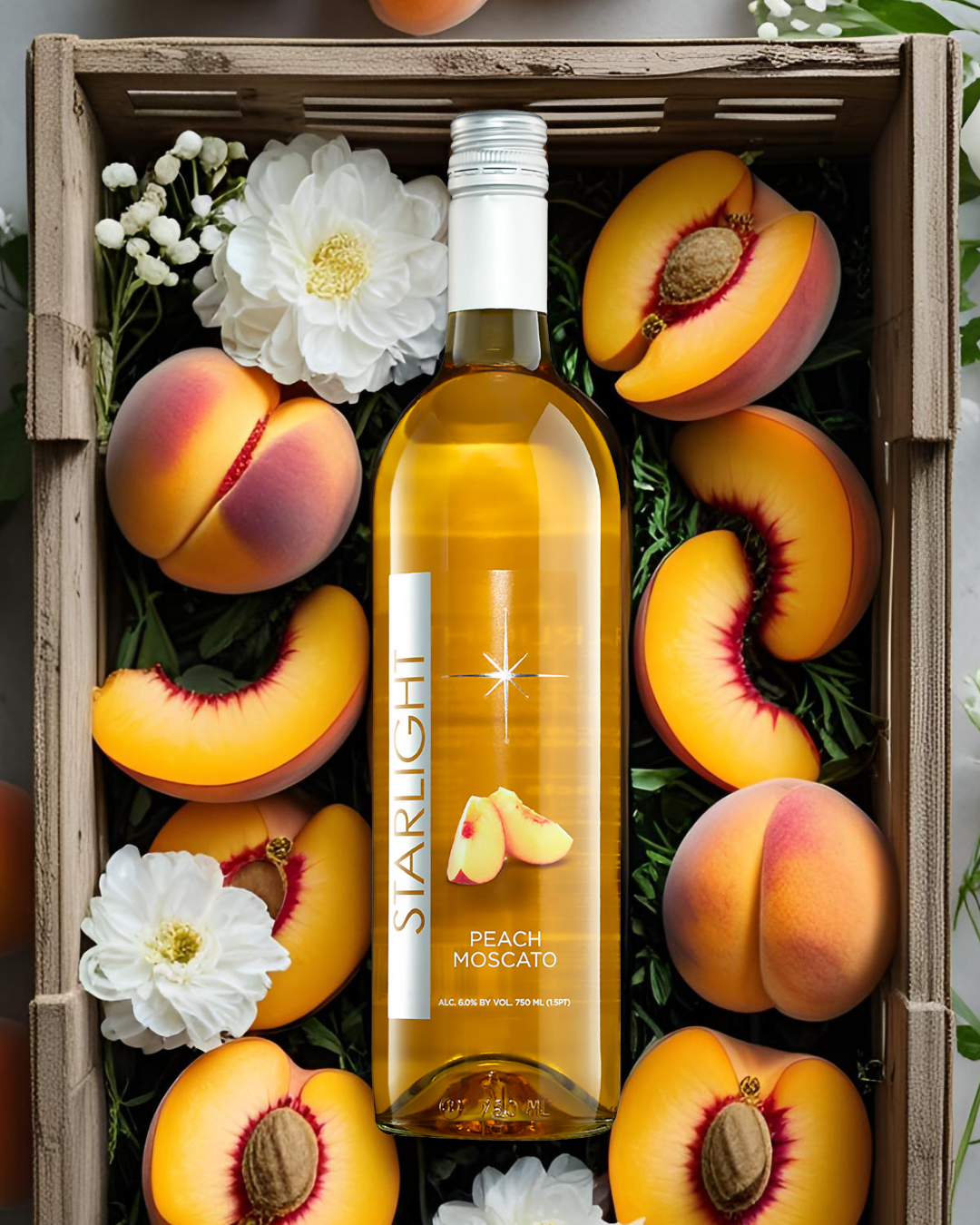 Peach Low-Calorie Moscato by Starlight