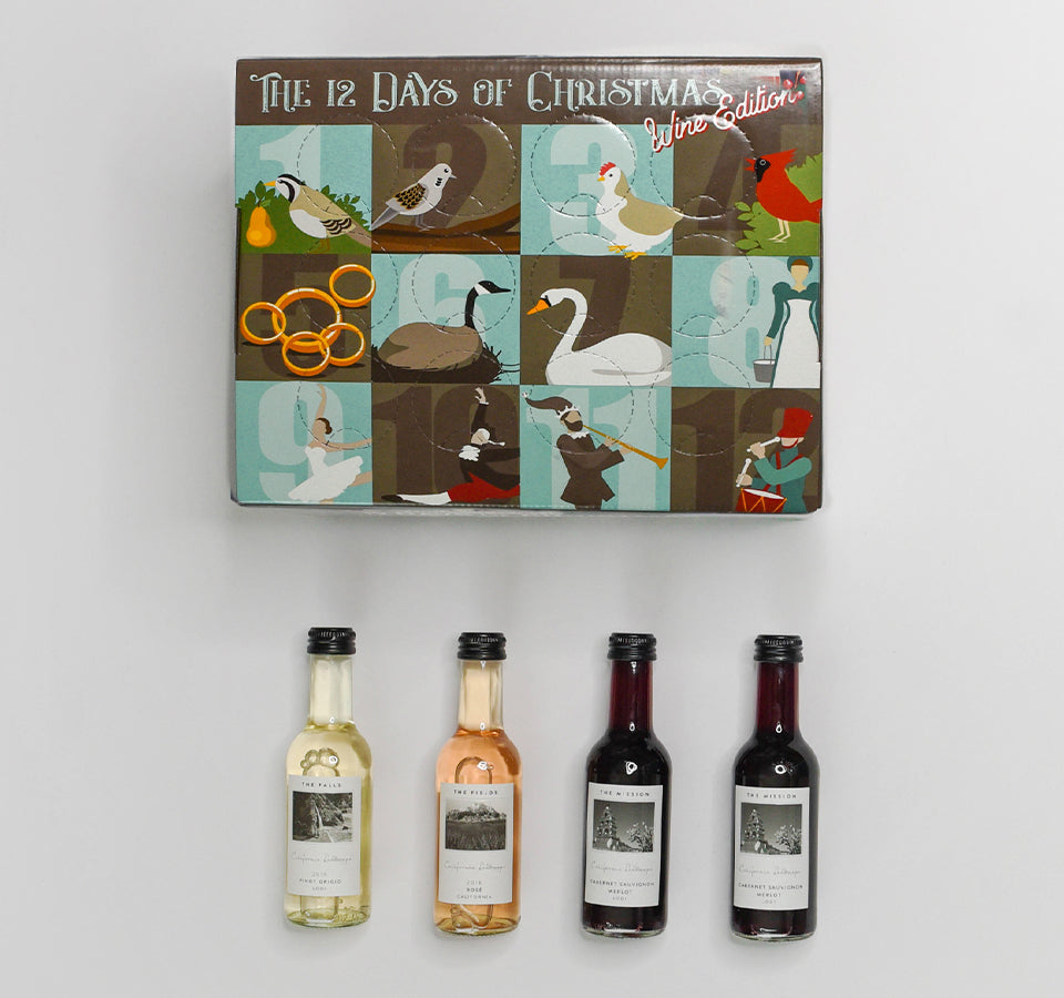 The 12 Days of Christmas Wine Gift Package 12 pack