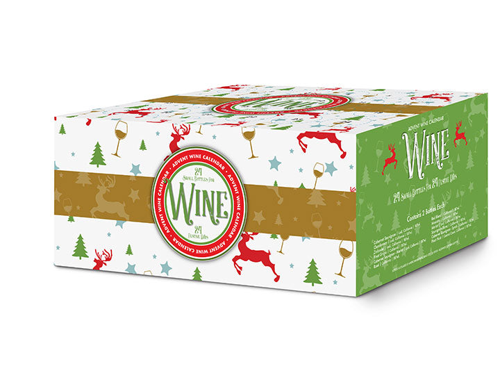 Jumping Reindeer Wine Advent Calendar 24 Pack