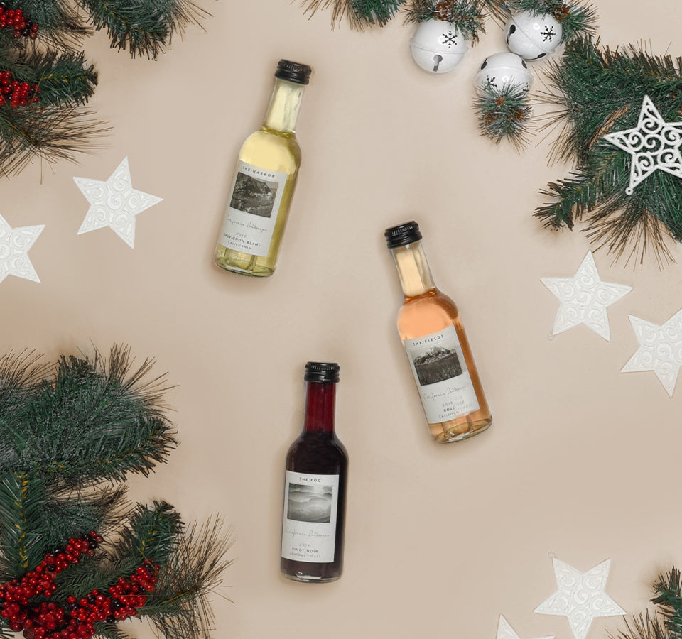 Christmas Tree Wine Advent Calendar Bottles
